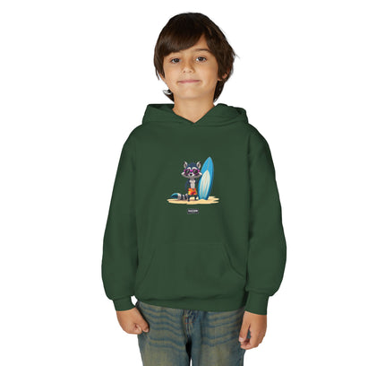 Surfer Raccoon - Kids Hoodie