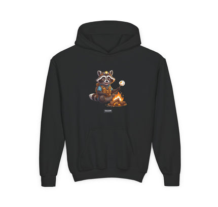 Campfire Raccoon - Kids Hoodie