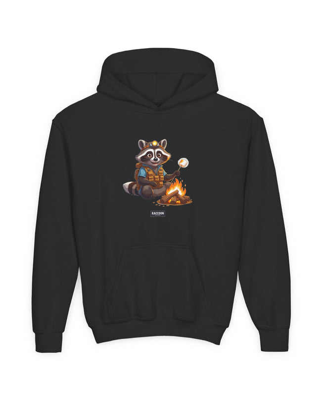 Campfire Raccoon - Kids Hoodie