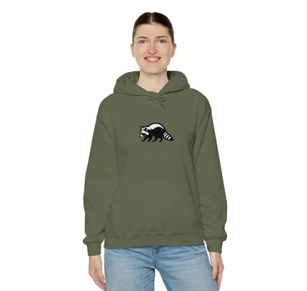 Large Raccoon Embroidered Unisex Hoodie