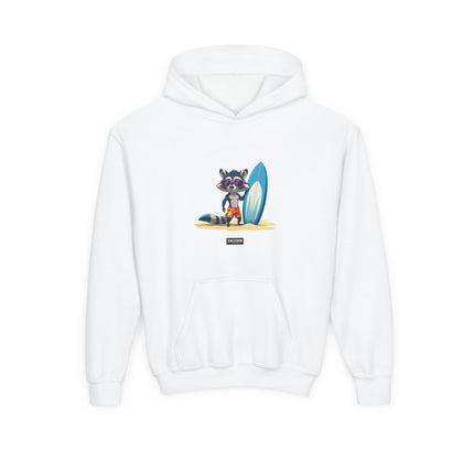 Surfer Raccoon - Kids Hoodie