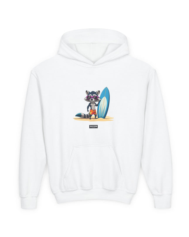 Surfer Raccoon - Kids Hoodie