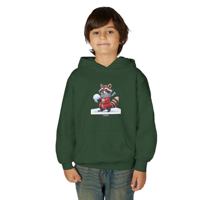 Snowball Raccoon - Kids Hoodie