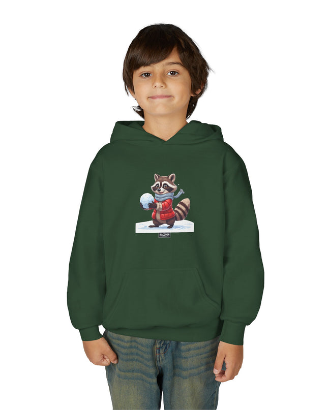 Snowball Raccoon - Kids Hoodie