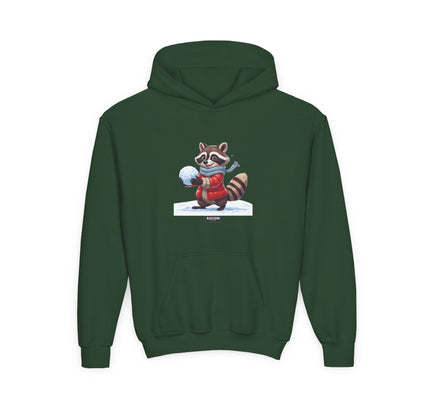 Snowball Raccoon - Kids Hoodie