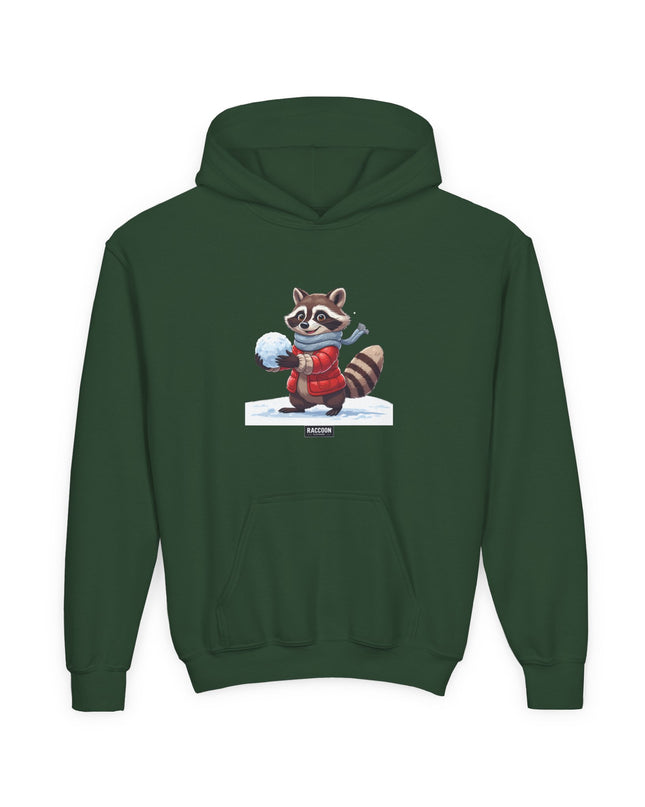 Snowball Raccoon - Kids Hoodie
