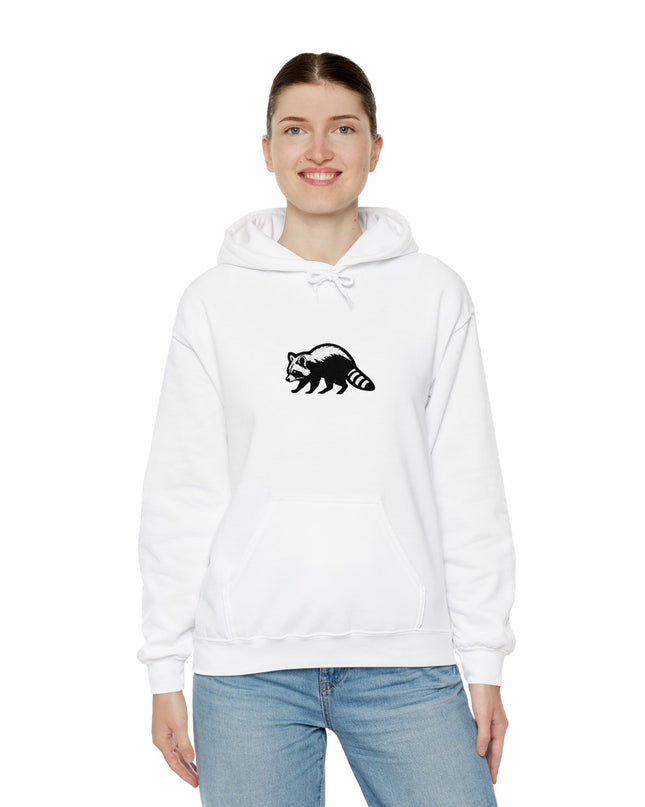 Large Raccoon Embroidered Unisex Hoodie