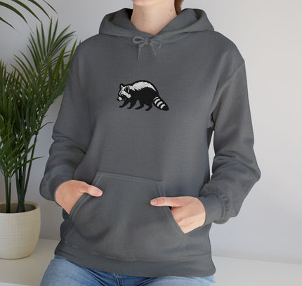 Large Raccoon Embroidered Unisex Hoodie