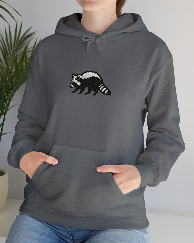 Large Raccoon Embroidered Unisex Hoodie